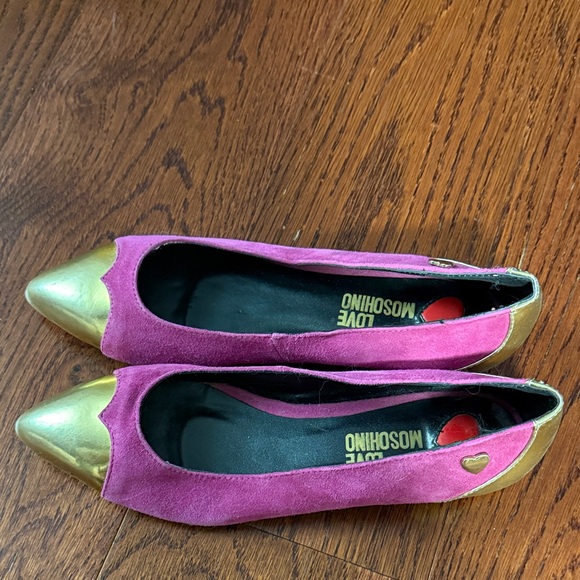 Love Moschino Fuchsia and Gold Heels - Picture 5 of 5